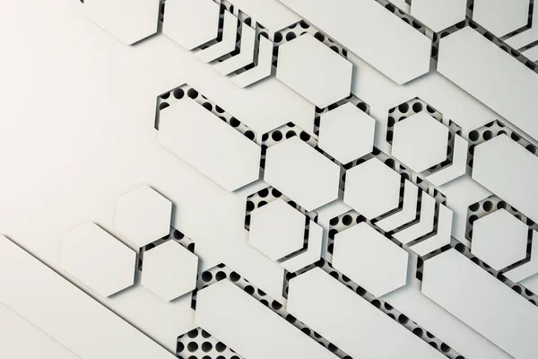 Kreative weiße Mosaik-Tapete — Stockfoto