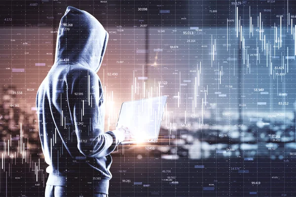 Hacking und Marktkonzept — Stockfoto