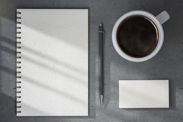 Empty white notepad — Stock Photo, Image