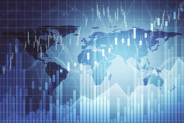 Global business and stats background — Stock Photo, Image