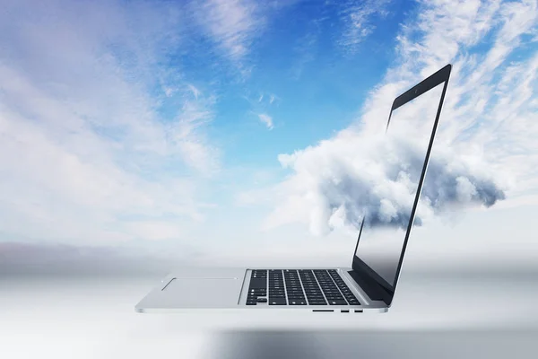 Cloud computing e concetto di dispositivo — Foto Stock