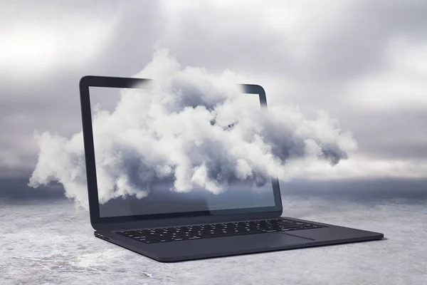 Cloud computing e gadget concept — Foto Stock