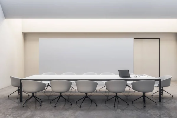 Modern white meeting room — Stock Photo, Image