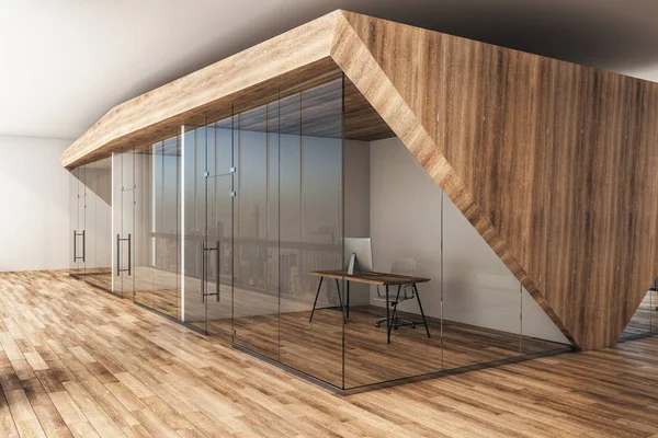 モダンな木製オフィス — ストック写真
