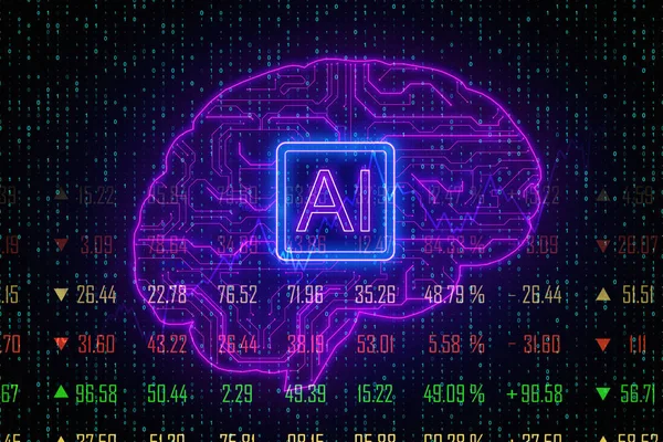 AI and forex concept