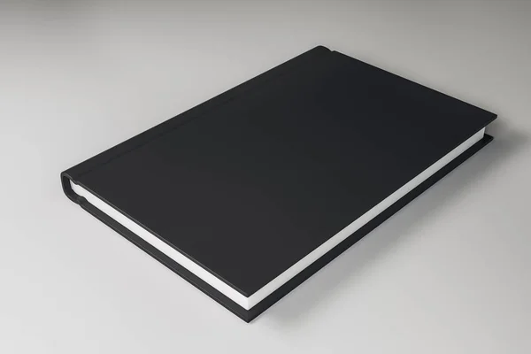 Livro preto vazio — Fotografia de Stock