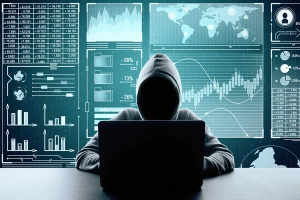 Konsep malware dan keuangan — Stok Foto