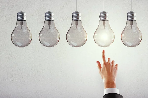 Leadership, idea e concetto di innovazione — Foto Stock