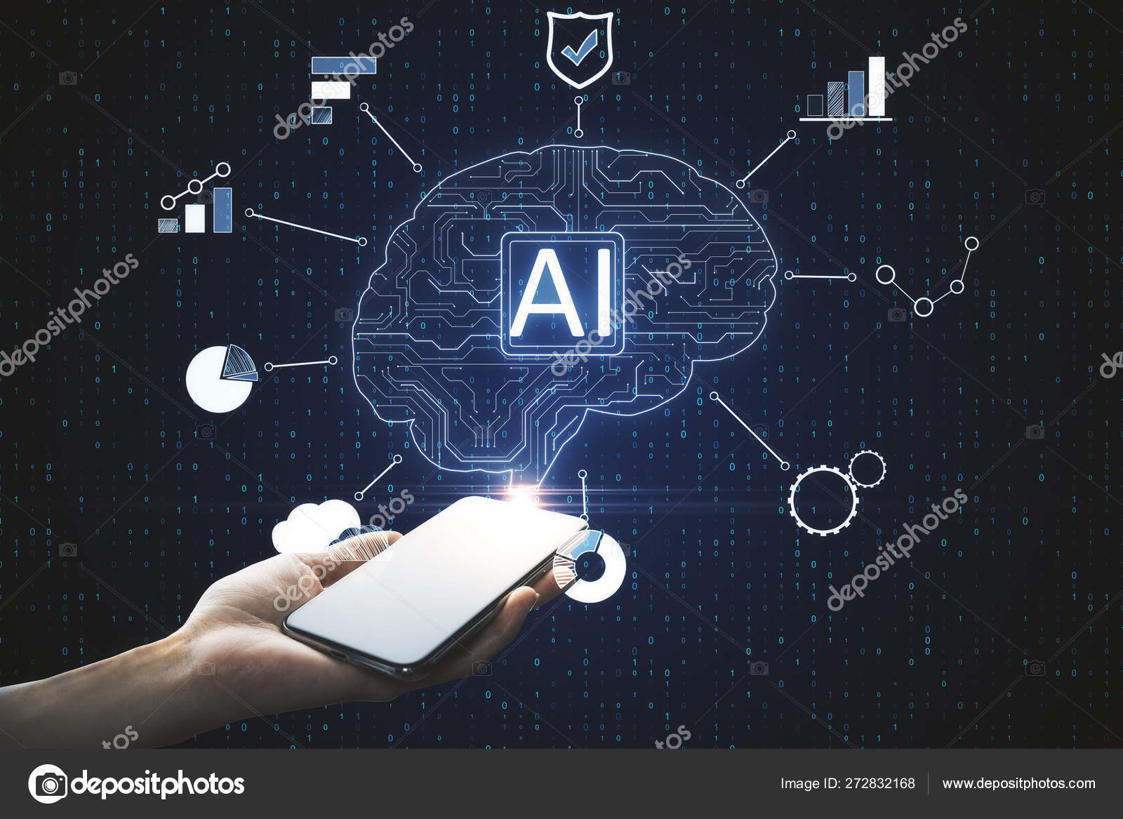 Intelligence Artificielle Et Concept De Communication Image Libre De Droit Par Peshkov C Intelligence Artificielle Et Concept De Communication Image Libre De Droit Par Peshkov C