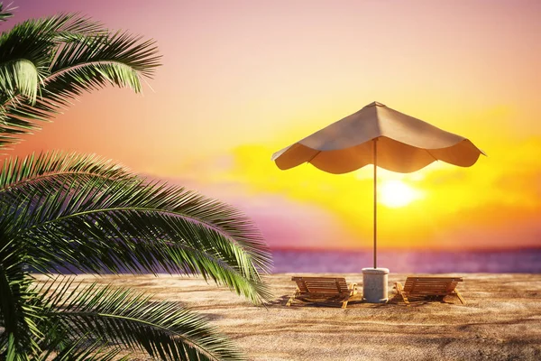 Beautiful beach background — Stock Photo, Image