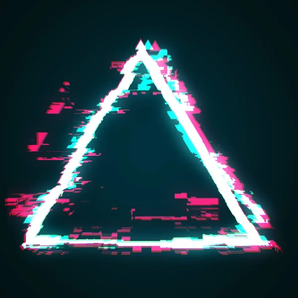 Abstract triangle glitch — Stock Photo, Image