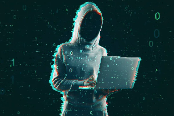 Концепция хакерства и вычислений — стоковое фото
