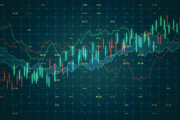 Concetto di commercio e statistiche — Foto Stock