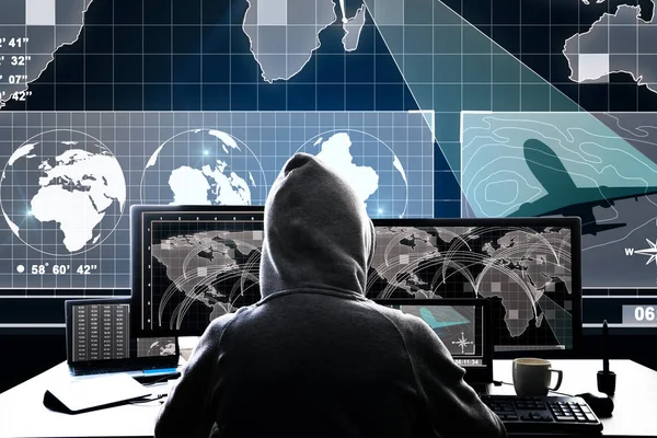 Global network and malware concept — Stock Photo, Image