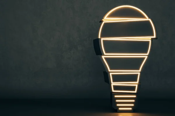 Creative lampa i inredningen — Stockfoto