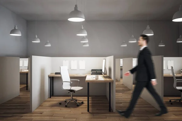 Businessman in contemporary coworking office — Stock Photo, Image