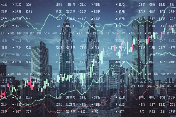 Statistiques et concept d'économie — Photo