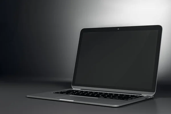 Tom laptop närbild — Stockfoto