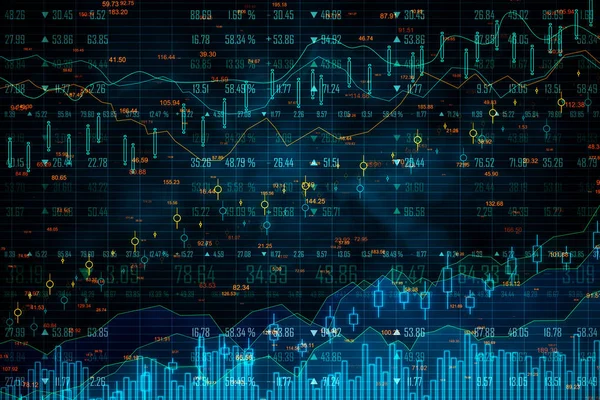 Resumen gráfico de divisas fondo — Foto de Stock