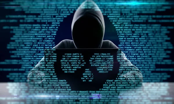 Concepto de hackeo y ataque — Foto de Stock