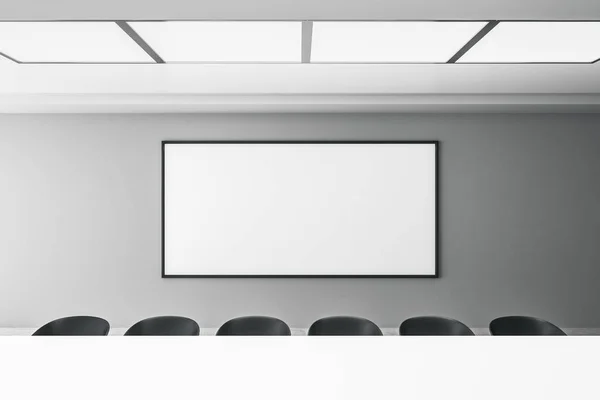 Sala de reuniões moderna com cartaz — Fotografia de Stock