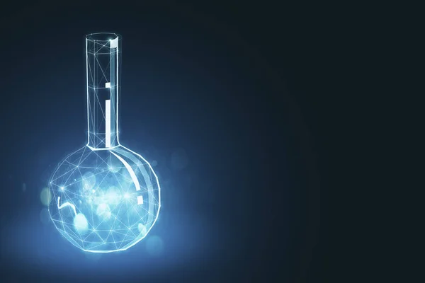創造的な化学レトルトの背景 — ストック写真