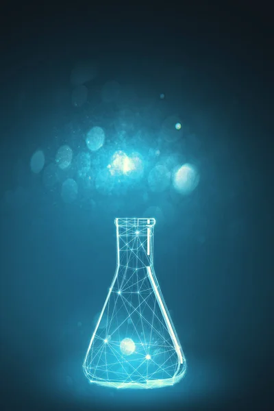 Fondo abstracto de réplica química — Foto de Stock