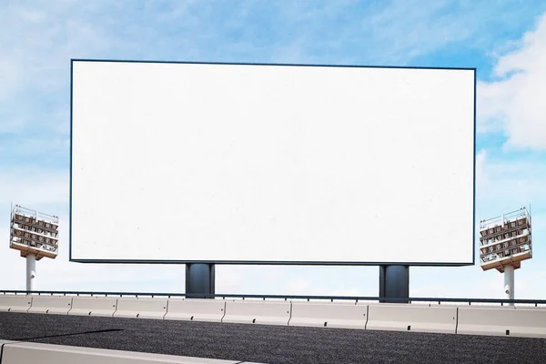 Cartaz branco em branco — Fotografia de Stock