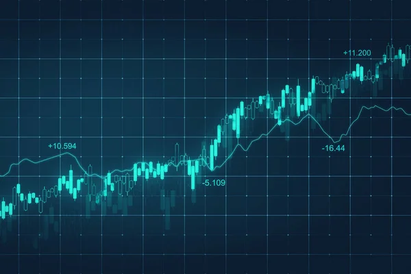 Concetto di valuta e statistiche — Foto Stock