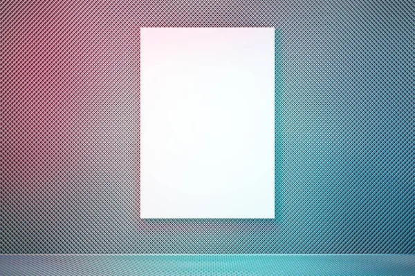 Abstract light gradient interior with poster — Stock Photo, Image