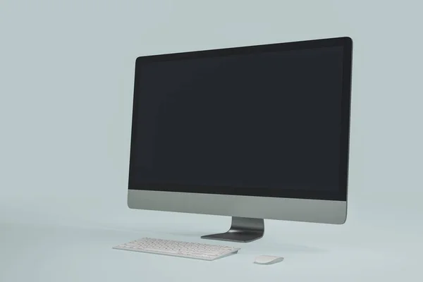 Closeup of empty computer screen — Stock Photo, Image