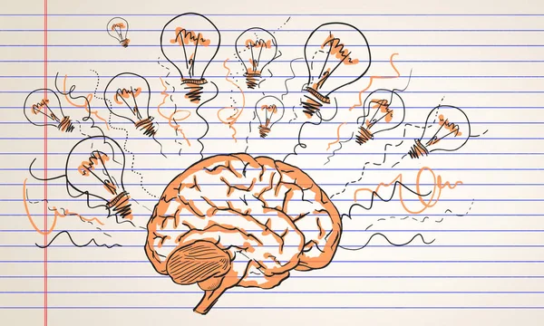 Brainstorming e idea sfondo — Foto Stock