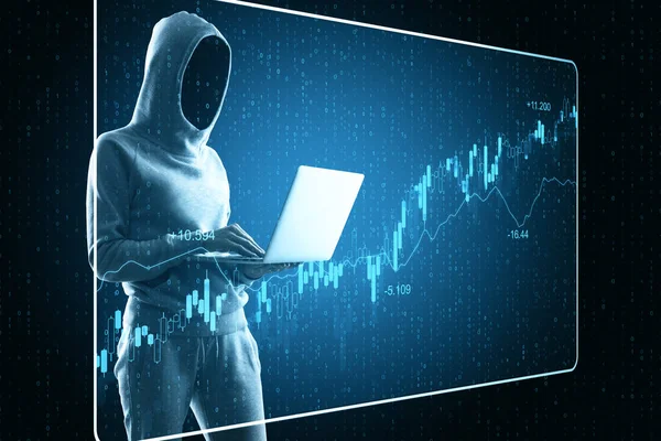 Hacking e conceito de malware — Fotografia de Stock