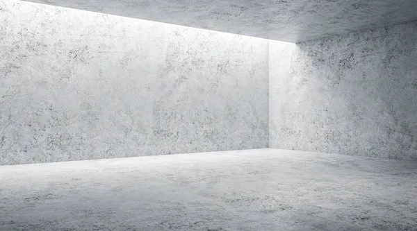 Concepto mínimo con moderno salón vacío gris claro monocromo con pared simulada . — Foto de Stock