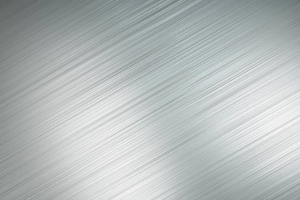 Abtsract achtergrond met lichtgrijze gepolijste metalen diagonale lijnen met lichtvlekken. — Stockfoto