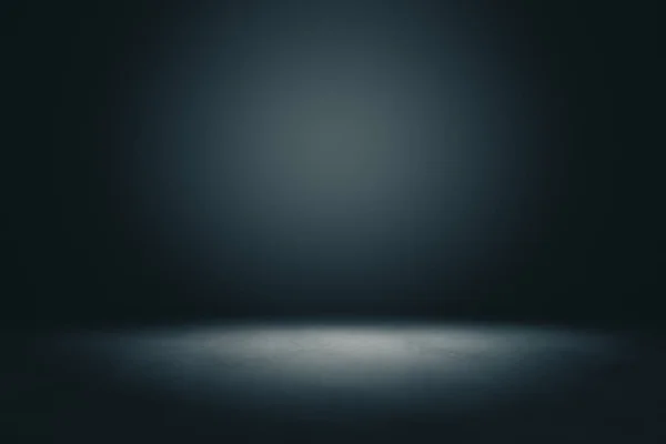 Абстрактная темная стена с копировальным пространством и темная сцена с точечным светом сверху в пустом зале . — стоковое фото