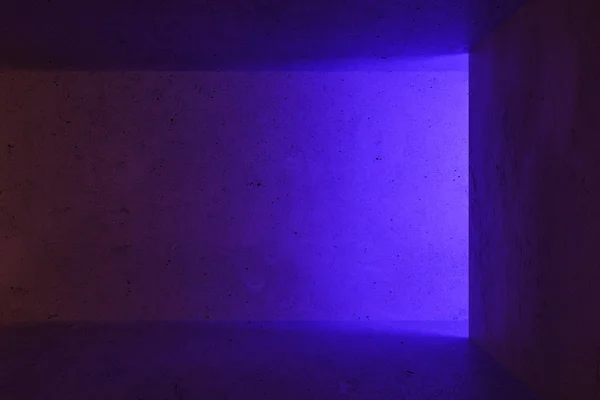 Pared copyspace de hormigón púrpura en blanco en el pasillo espacioso del estilo del loft, simulan para arriba . — Foto de Stock