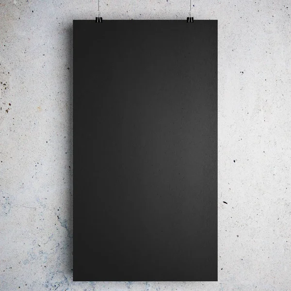 Empty black poster — Stock Photo, Image