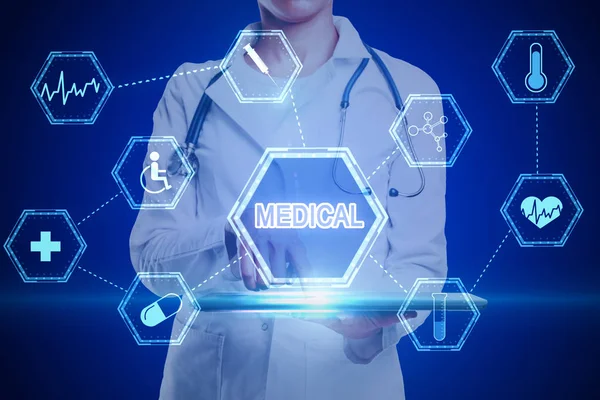 Conceito de medicina e inovação — Fotografia de Stock