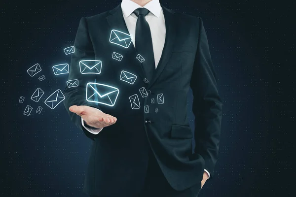 E-mail marketing-és innovációs koncepció — Stock Fotó