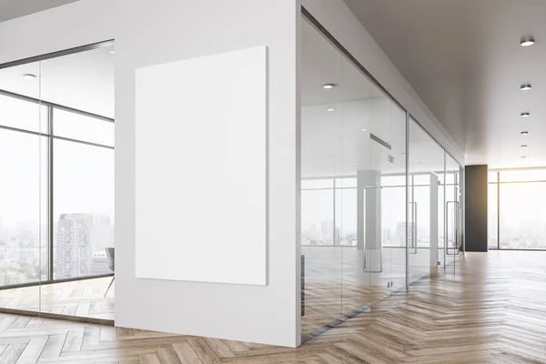 Luxusní kancelářský interiér s transparentem — Stock fotografie