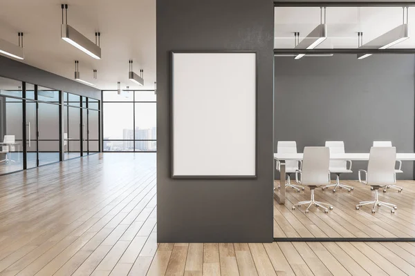 Moderna kontor med affisch — Stockfoto