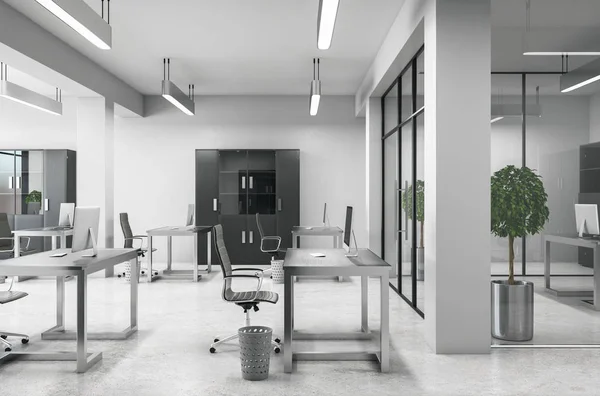 Minimalistisches Coworking-Büro — Stockfoto