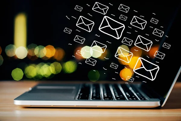 E-posta ağı ve pazarlama kavramı — Stok fotoğraf