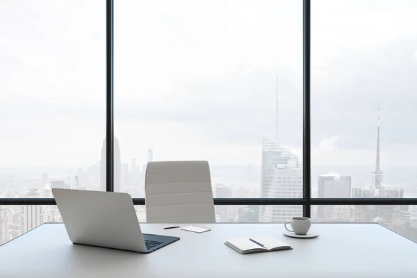 Intérieur de bureau blanc — Photo