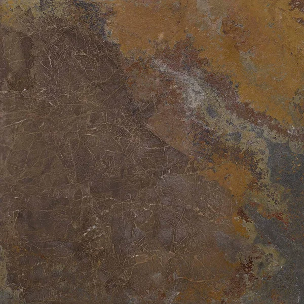 褐色彩石质感抛光抛光与天然血管高分辨率大理石设计 — 图库照片