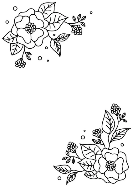 春の花の背景。ベクトルフローラルデザインカード。抽象的な花のパターン。モダンなスタイル。要素装飾的な花。●ベクトルレトロイラスト。グリーティングカードのための古典的なヴィンテージデザイン. — ストックベクタ