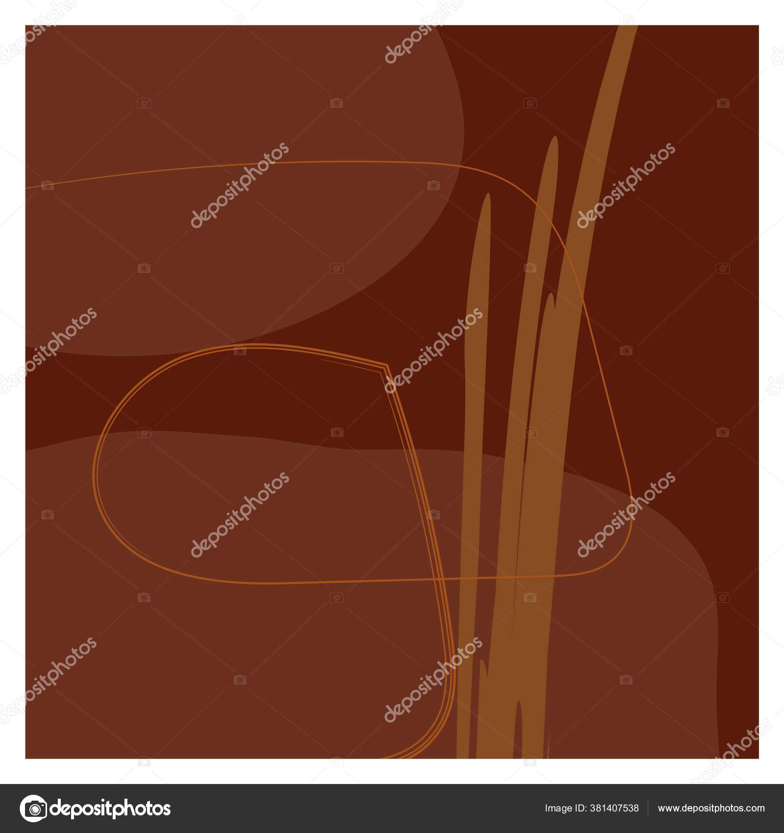 Latar Belakang Coklat Tua Yang Terisolasi Dengan Corak Oranye Dan Coklat Acak Tenang Tidak Mengganggu Dan