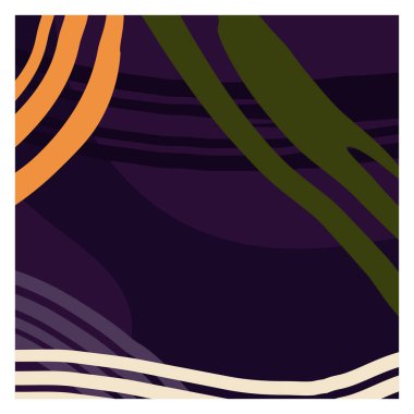 A set of twelve abstract isolated backgrounds. Hand-drawn brush strokes and scribble objects. Modern fashion vector illustration. Soft purple sand tones. Stock vector illustration. Copy space