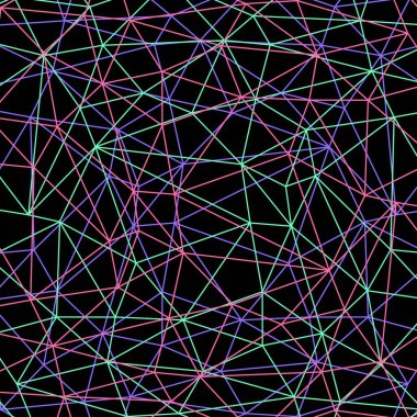 İnce mor, pembe, yeşil çizgileri olan soyut koyu çokgen arka plan. Geometrik desenli mavi kare arkaplan. Sitenin duvar kağıdı, defterlerin, kitapların, dergilerin kapakları.